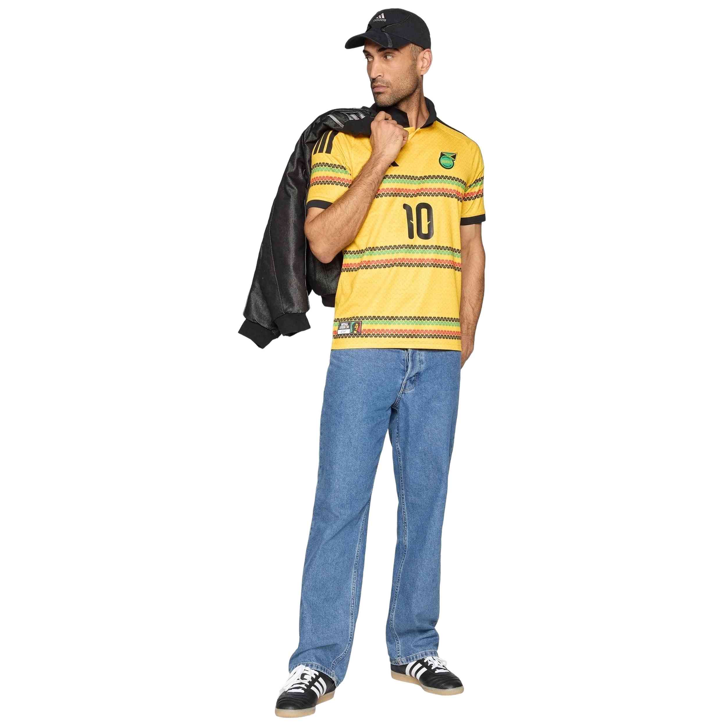 Camiseta De Futbol Adidas Jamaica 26 X Bob Marley Home Marley 10 "Amarillo"