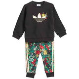 Conjunto Para Bebe Adidas Originals X Liberty London Crew Set "Black"