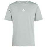 Camiseta De Manga Corta Adidas Essentials 3-Stripes Single Jersey T-Shirt "Wonder Sage / White"