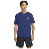 Camiseta De Manga Corta Adidas Camiseta Adidas Workout Essentials Base Manga Corta Azul Oscuro