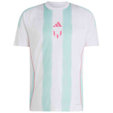 Camiseta De Manga Corta Adidas Messi Training "White / Semi Flash Aqua"