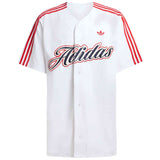 Camiseta De Manga Corta Adidas Summer League Varsity "White / Better Scarlet"