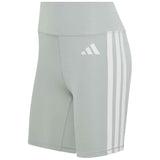 Malla Corta Adidas Malla Corta Adidas Optime Essentials 3-Stripes Gris Blanco Mujer