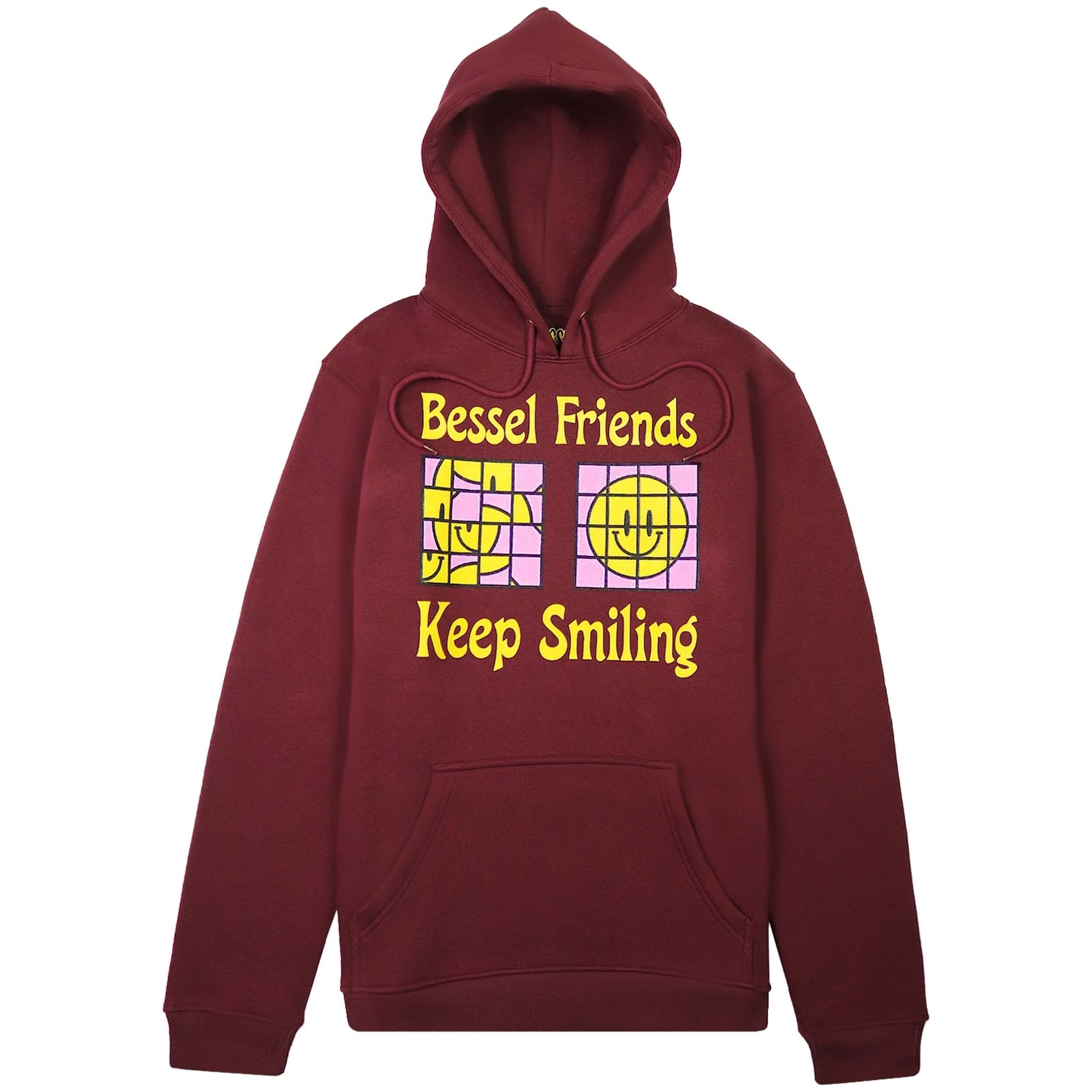 Sudadera Con Capucha Bessel Friends Burgundy