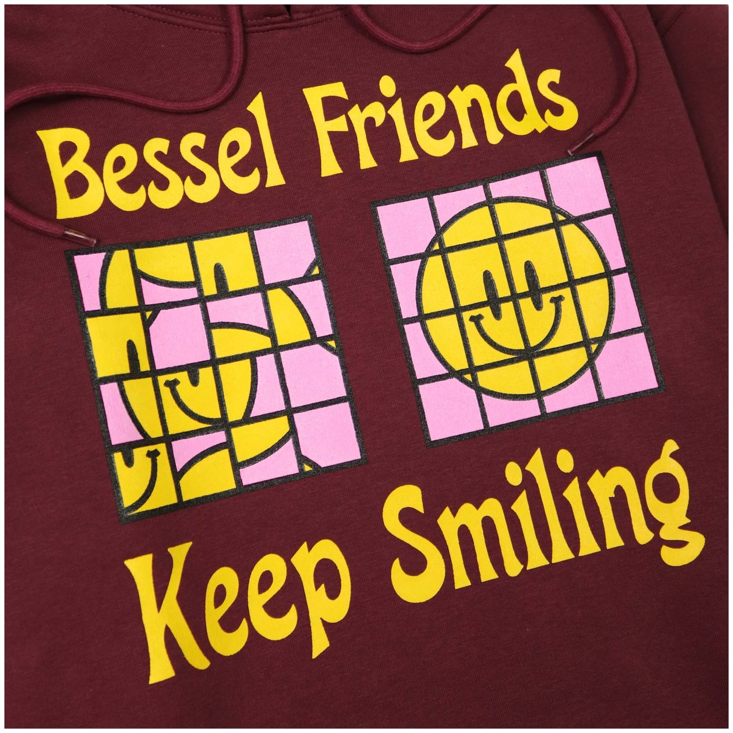 Sudadera Con Capucha Bessel Friends Burgundy