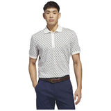 Polo De Manga Corta Adidas Originals All Over Trefoil Polo "Chalk White / Night Indigo"