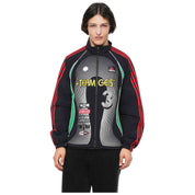 Chaqueta De Chandal Adidas Teamgeist Moto "Black/Green/Better Scarlet"