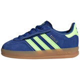 Zapatillas Adidas Gazelle Indoor Comfort Closure Elastic Lace "Royal Blue / Green Spark / Gold Metallic"