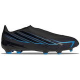 Botas De Futbol Adidas F50 Hyperfast League Laceless Firm Ground Football Boots "Core Black / Core Black / Lucid Ray Blue"