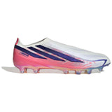 Botas De Futbol Adidas F50 Hyperfast Elite "Cloud White / Solar Purple / Solar Turbo"