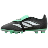 Botas De Futbol Adidas Predator Club Fold Over Tongue Firm Ground "Core Black / Silver Metallic / Pulse Mint"