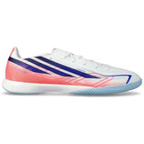 Botas De Futbol Sala Adidas F50 Hyperfast League Indoor Soccer Cleats "Cloud White / Solar Purple / Solar Turbo"