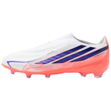 Botas De Futbol Adidas F50 Hyperfast Elite Laceless Fg "Cloud White / Solar Purple / Solar Turbo"