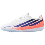 Botas De Futbol Sala Adidas F50 Hyperfast Club "Cloud White / Solar Purple / Solar Turbo"