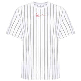 Camiseta De Manga Corta Karl Kani Small Signature Pinstripe