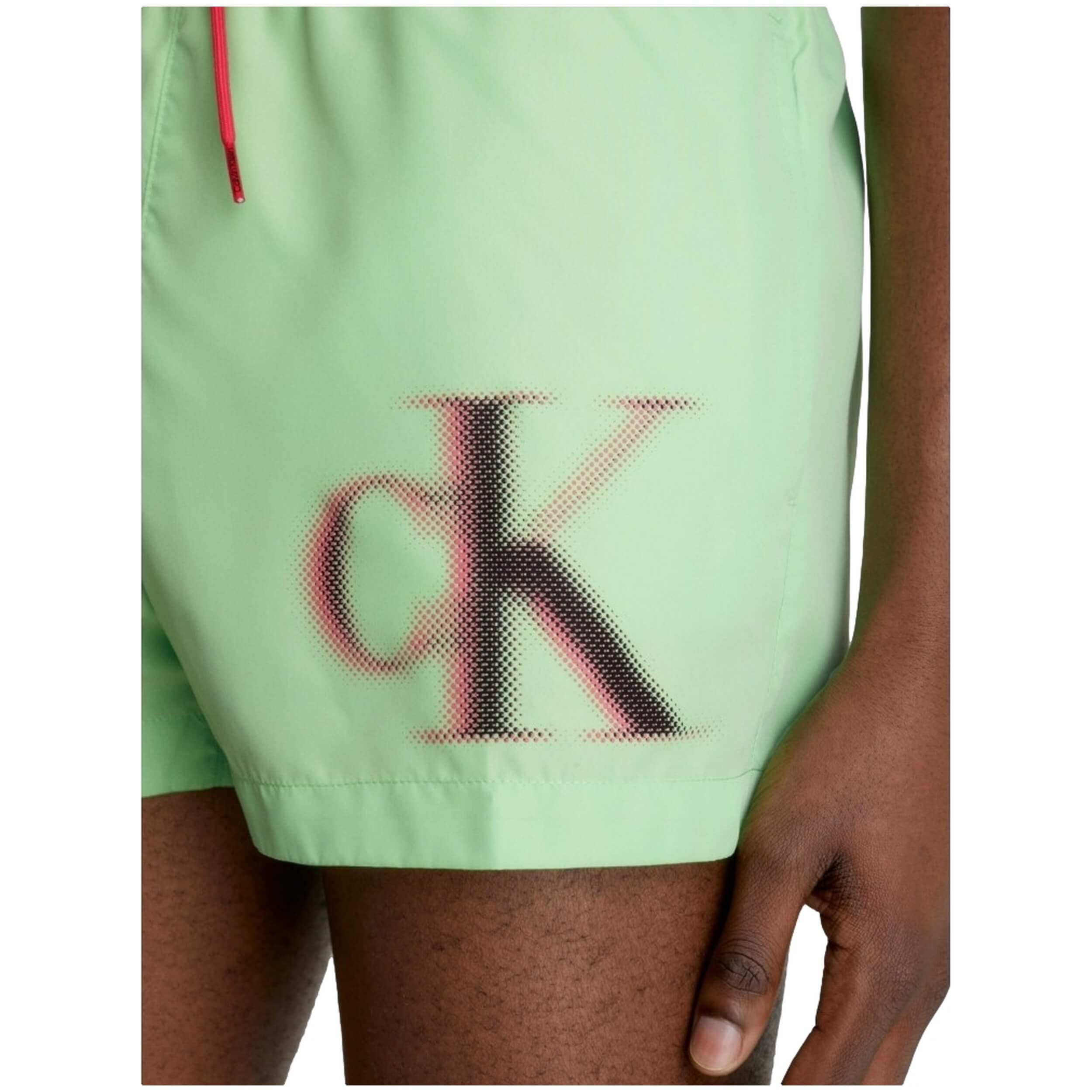 Calvin Klein Drawstring Graphic Swimsuit