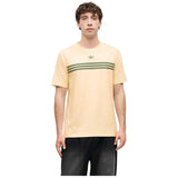 Camiseta De Manga Corta Adidas Chest Stripes T Shirt "Warm Vanilla"