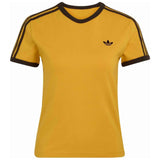 Camiseta De Manga Corta Adidas 3-Stripes Slim "Preloved Yellow / Aurora Coffee"