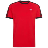 Camiseta De Manga Corta Adidas 3-Stripes "Vivid Red / Black"