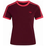 Camiseta De Manga Corta Adidas 3-Stripes Slim "Maroon / Power Pink"