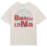 Camiseta De Manga Corta Adidas Barcelona Heavyweight X Bad Bunny Tour Merch "Cream White"