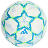Balon De Futbol Adidas Uefa Champions League 26/27 Club "White / Glow Blue / Solar Green / Icey Blue"