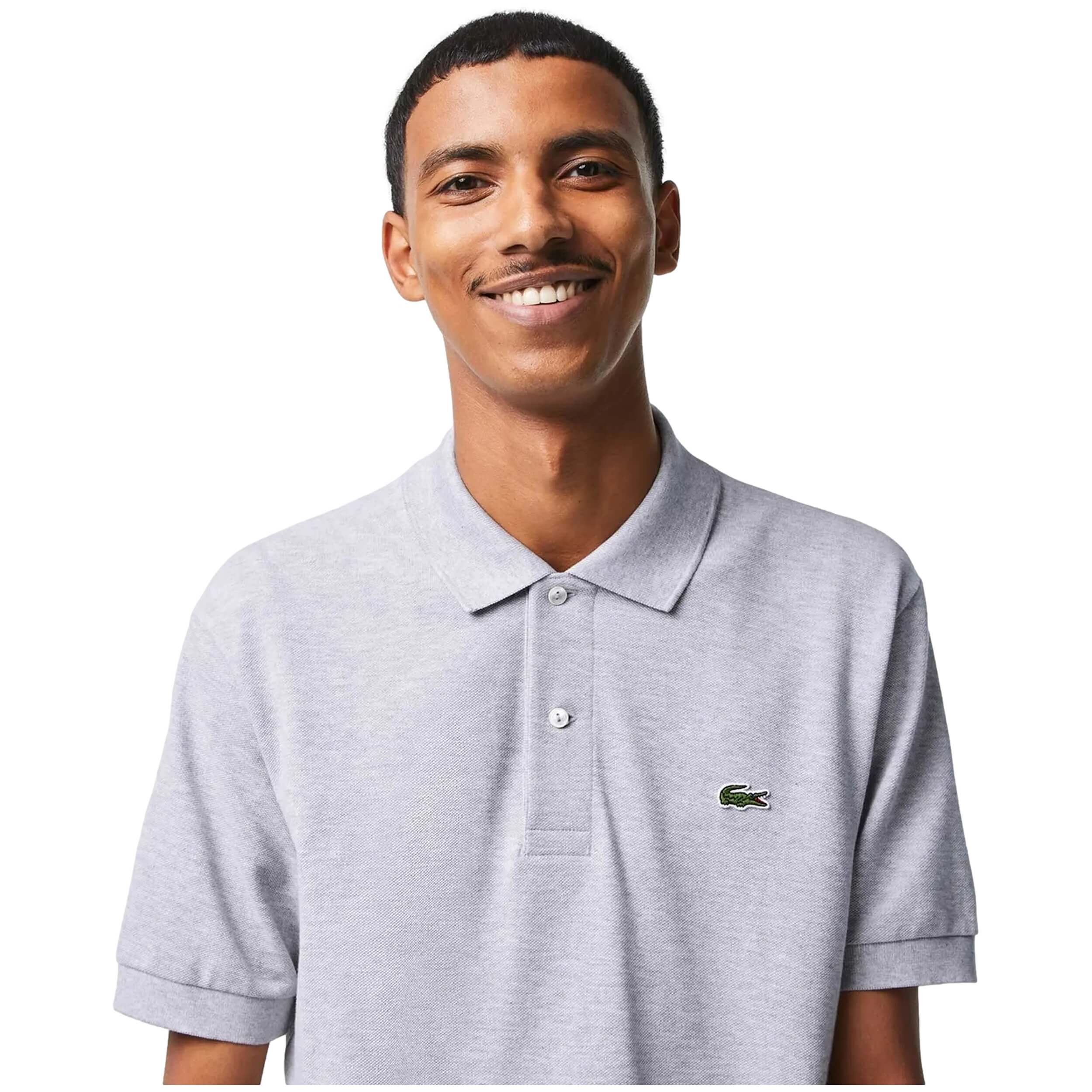 Lacoste Heathered Short Sleeve Polo