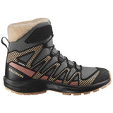 Botas Salomon Botas Salomon Xa Pro V8 Winter Climasalomon Waterproof Gris Oscuro Marrón Infantil
