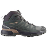 Botas Salomon Botas Salomon X Ultra 360 Mid Gore-Tex Gris Oscuro Verde Mujer