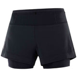 Pantalon Corto Salomon Pantalón Corto Salomon Sense Aero 2In1 Negro Mujer