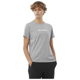 Camiseta De Manga Corta Salomon Camiseta De Mujer Logo Salomon Gris