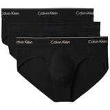 Pack De Calzoncillos Calvin Klein Slip Calvin Klein Hip Icon Cotton Stretch Negro Puro (3 Unidades)