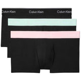 Pack De Calzoncillos Calvin Klein Bóxer Calvin Klein Icon Cotton Stretch Negro Rosa Verde (3 Unidades)
