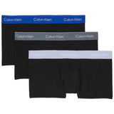 Pack De Calzoncillos Calvin Klein Bóxer Calvin Klein Icon Cotton Stretch Negro Azul Gris (3 Unidades)