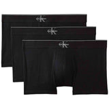 Pack De Calzoncillos Calvin Klein Bóxer Calvin Klein Graphic Monogram Cotton Stretch Negro Puro (3 Unidades)