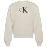Sudadera Calvin Klein Sudadera Calvin Klein Monologo French Gris Mujer