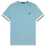 Camiseta De Manga Corta Fred Perry Twin Tipped Cuff "Blue"