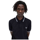 Polo De Manga Corta Fred Perry Twin Tipped "Negro"