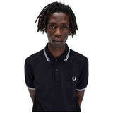 Polo De Manga Corta Fred Perry Twin Tipped "Negro"