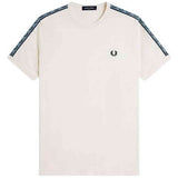Camiseta De Manga Corta Fred Perry Contrast Tape Ringer "Ecru / Navy"