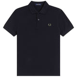Polo De Manga Corta Fred Perry M6000 "Negro / Verde Laurel"