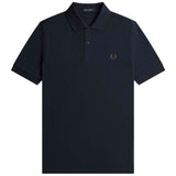 Polo De Manga Corta Fred Perry M6000 "Navy / Rich Brown"