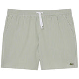 Bañador Lacoste Bañador Lacoste Mid Length Striped Textured Verde Oscuro Blanco