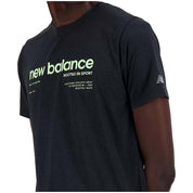 Camiseta De Manga Corta New Balance Athletics Printed Run T-Shirt