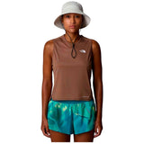 Camiseta De Manga Corta The North Face Camiseta The North Face Sunriser Sin Mangas Marrón Oscuro Mujer