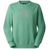 Sudadera The North Face M Drew Peak Light Regular Crew Dimmed Algae/Stone Slab