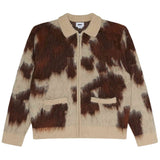 Cardigan Obey Clothing Cow Pattern Zip