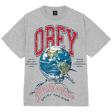 Camiseta De Manga Corta Obey Clothing Enjoy The Ride "Heather Grey"