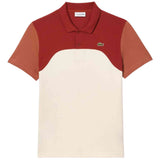 Polo De Manga Corta Lacoste L.12.12 "White / Brown / Light Brown"