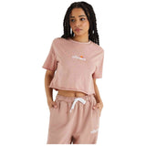 Camiseta De Manga Corta Ellesse Camiseta Crop Celesi